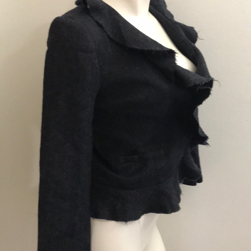 J.Crew Ruffled Blazer Size 2 - Picture 2 of 6